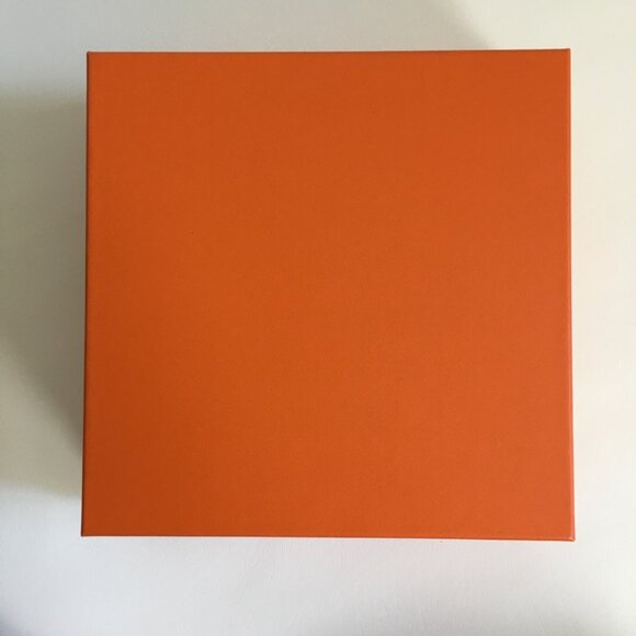 Hermes Square Gift Box with Fabric Cushion Tissue Paper Accessory Gift Box - Picture 8 of 14